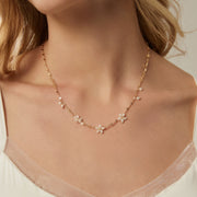 Flower Pearl Necklace